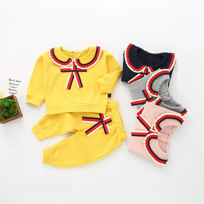 Комплекты одежды для девочек костюм детей новинка 2018 года корейский модный