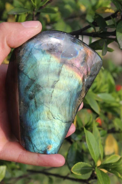 5 звезд + Редкий Натуральный кварц Лабрадорит фиолетовый свет - Цена: 1 718,50 руб.