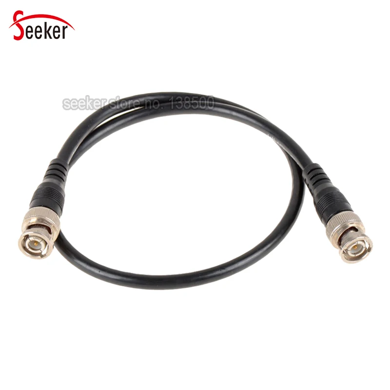 50pcs CCTV Accessories 0.5M BNC Extension Cable Male to Male Connector RG59 Coaxial Cable for Security Cameras System