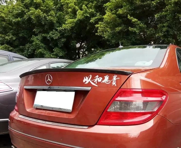 Высококачественный спойлер для BENZ W204 C180 C200 C260 C280 C300 C74 2008 до 2013 задний багажник крыло задний спойлер праймер или DIY Цвет