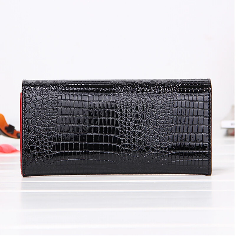 Роскошные женские кошельки из лакированной кожи высокого качества дизайнерский