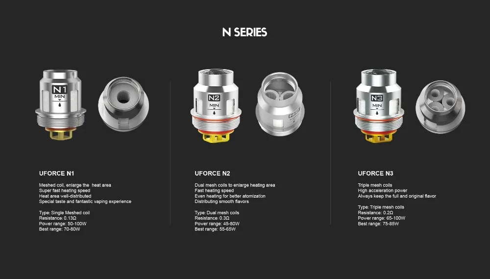 5 шт./лот VOOPOO Uforce U2 U4 U6 U8 N1 N2 N3 P2 D4 катушка основной головки подходит для Voopoo Uforce Танк Voopoo Drag 2 Voopoo Drag mini Vape комплект