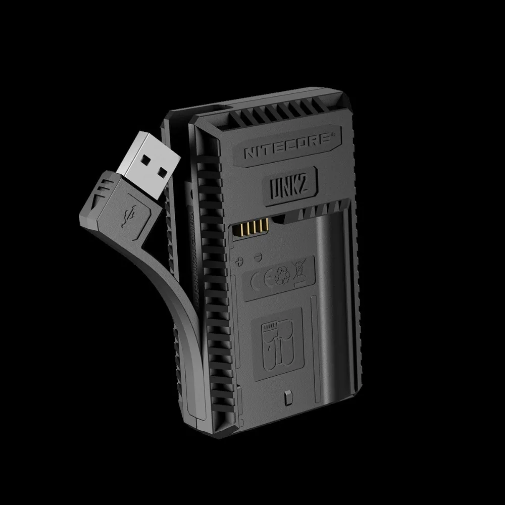 Nitecore UNK2 двойной слот USB Зарядное устройство для Nikon EN-EL15 Батарея D500 D600 D610 D750 D800 D800E