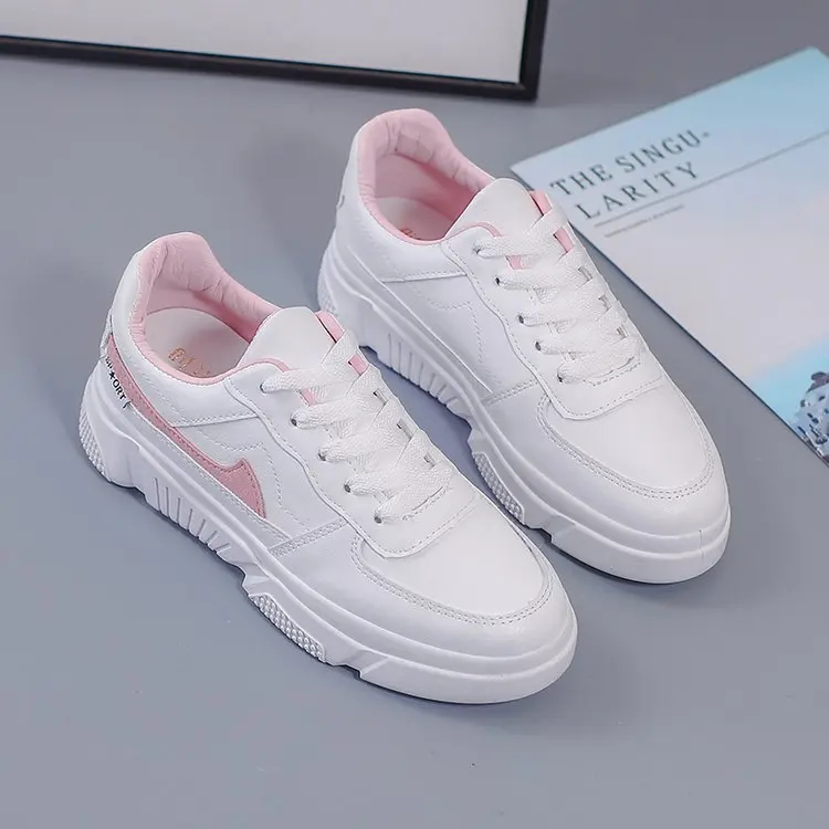 2019 новые весенние женские кружевные белые Соответствие цвета обуви женская