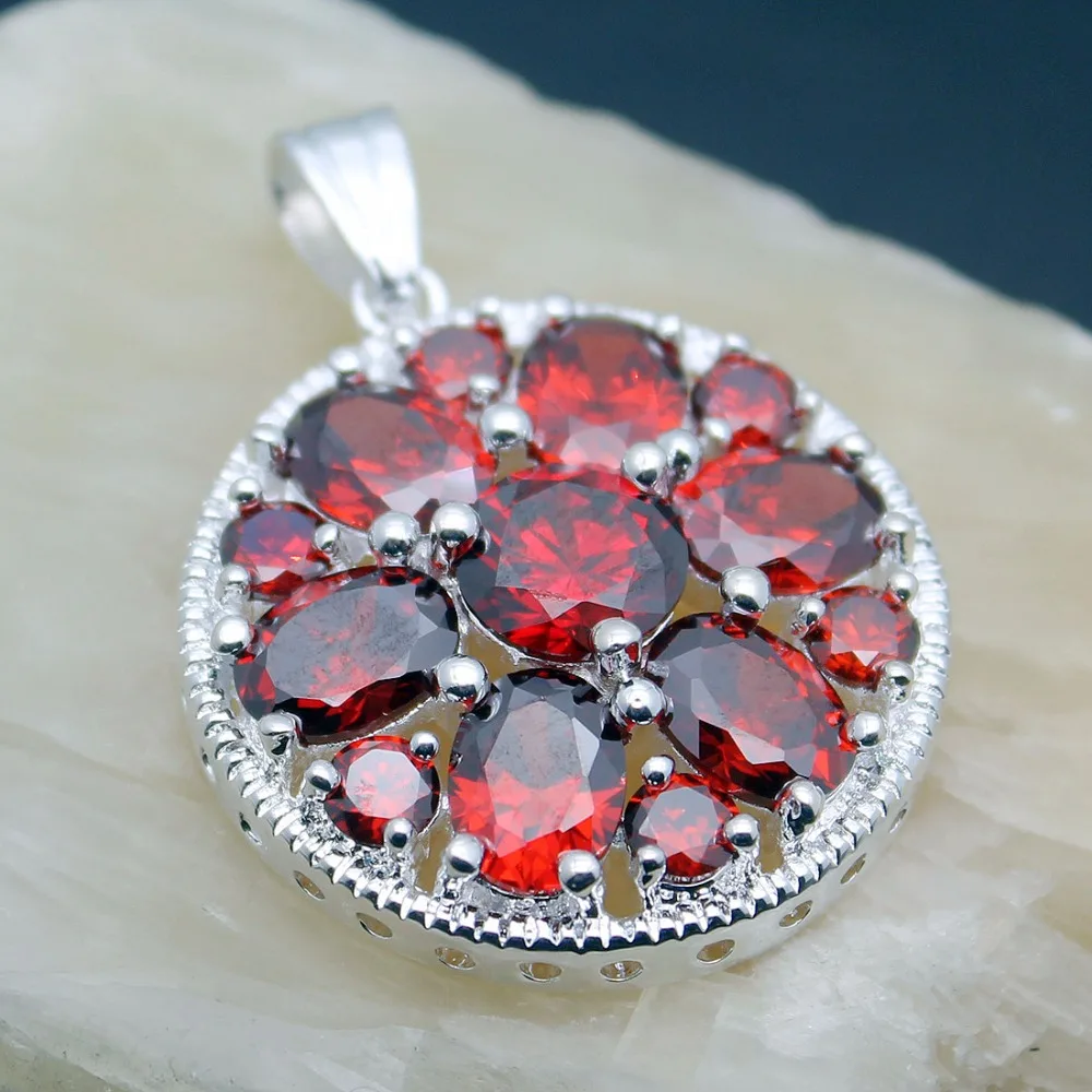 

Hermosa Jewelry Hot classic round Natural gem 3 color selection 925 Steling Silver Color beauty Pendant HPS0002