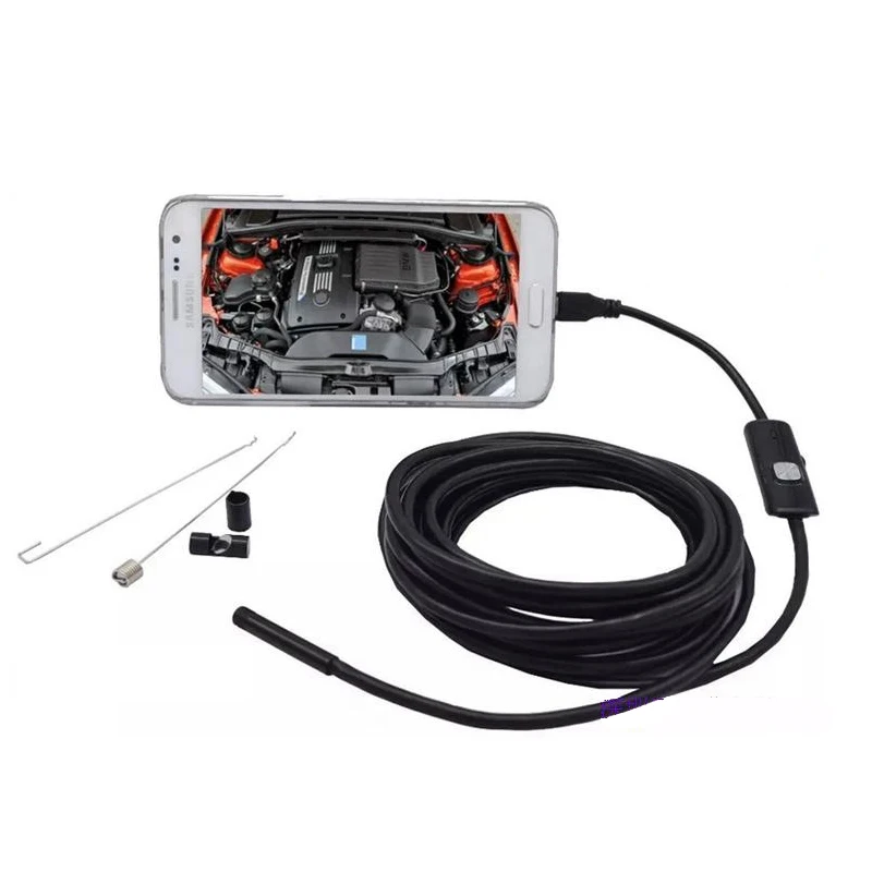 Промышленность эндоскоп 7 мм USB эндоскопа Android endoscopio Камера IP67 Бороскоп endoskop