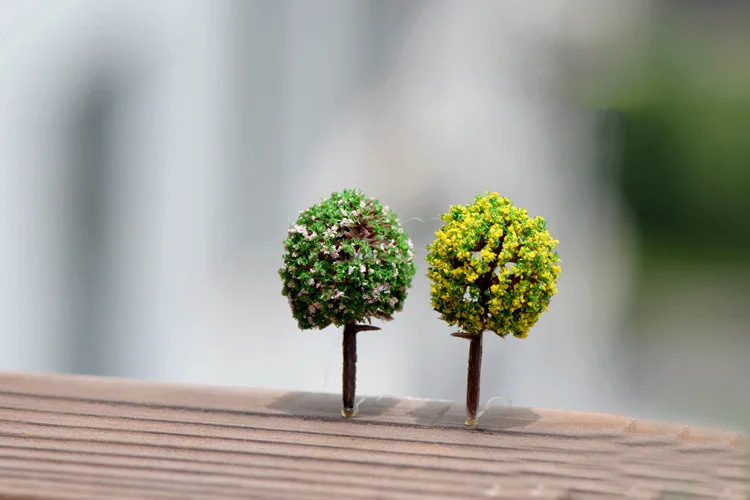 Миниатюрные фигурки в виде цветка и дерева декоративный волшебный сад