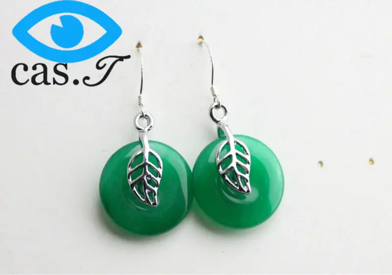 Мода новые dropship марка натуральный Гармонии товарный долго нефрита серьги