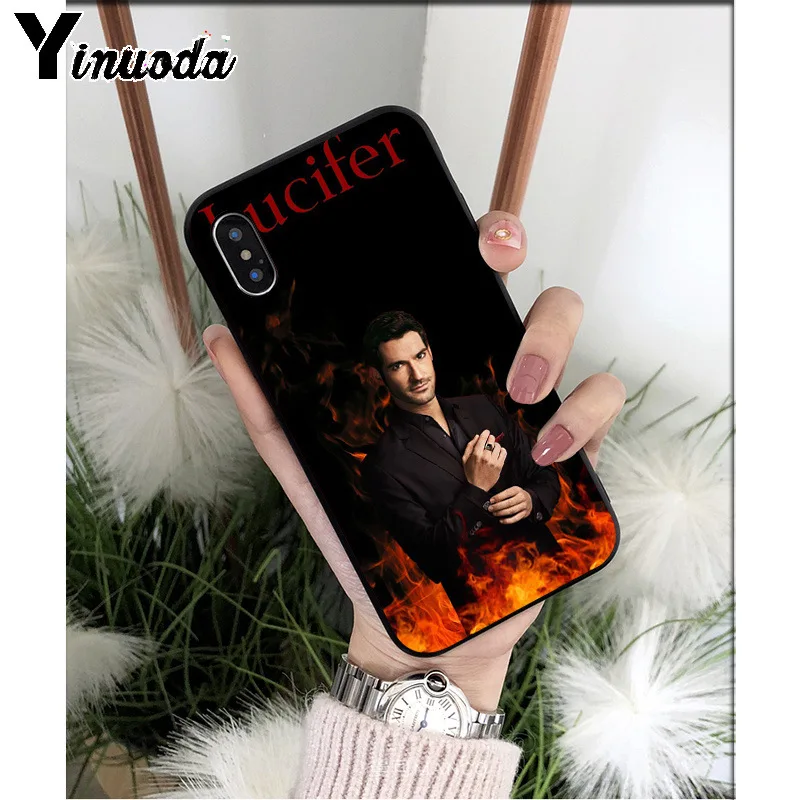 Yinuoda Американский ТВ-серии Lucifer ТПУ Мягкие аксессуары для телефона чехол iPhone 6S 6plus