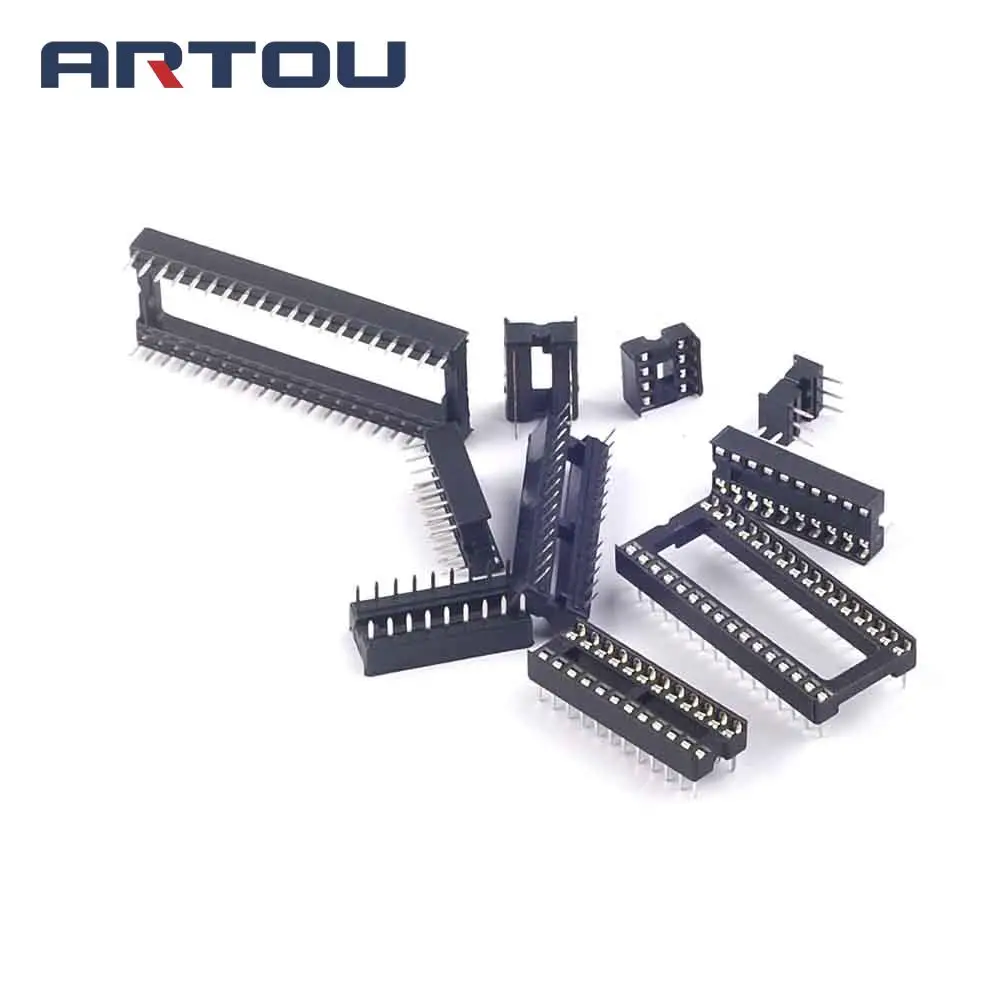50 шт. Ассорти DIP IC розетки 6 8 14 16 18 20 24 28 32 40 | Электронные компоненты и