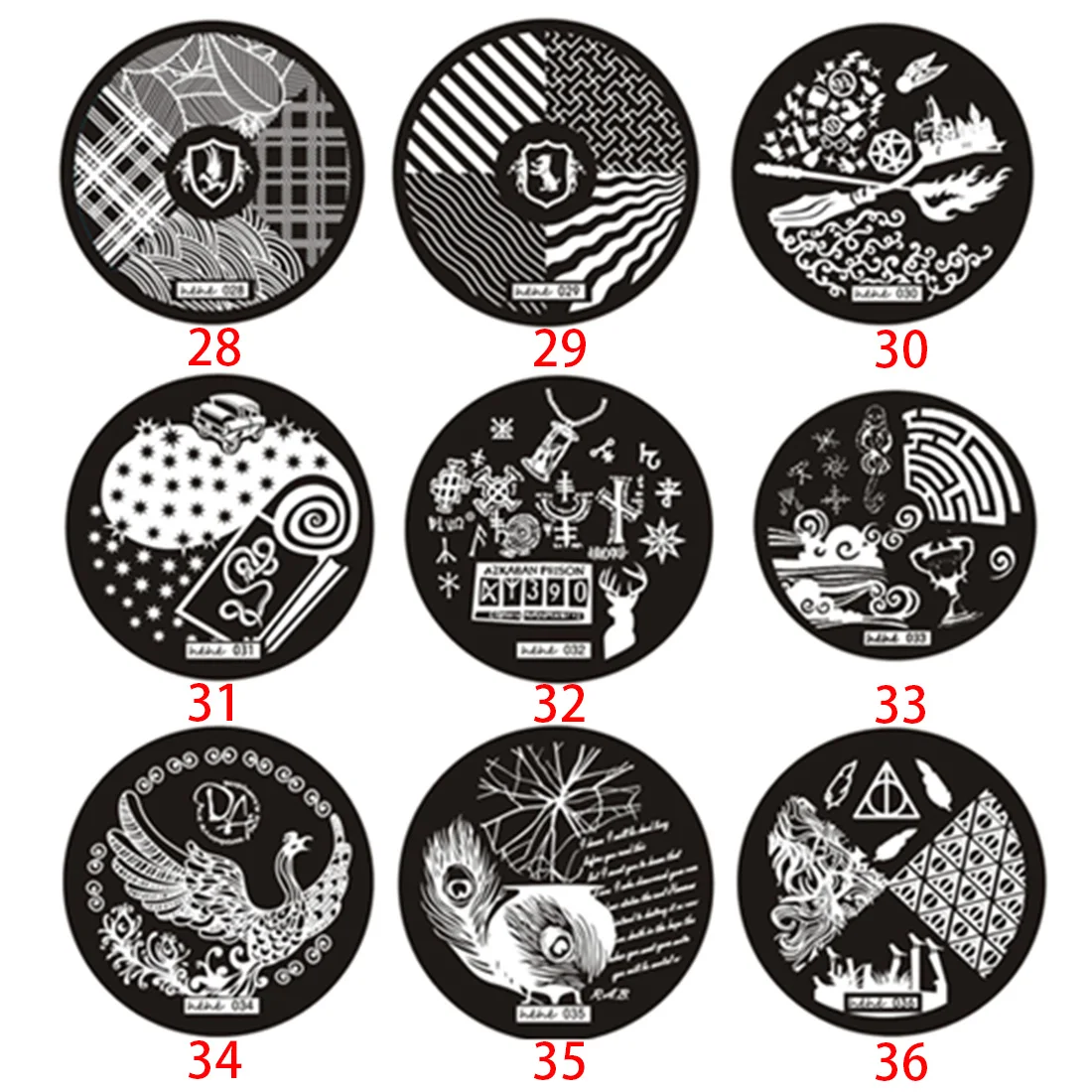 Очаровательный дизайн серии рисунков пластина с изображениями для нейл арта Stamper