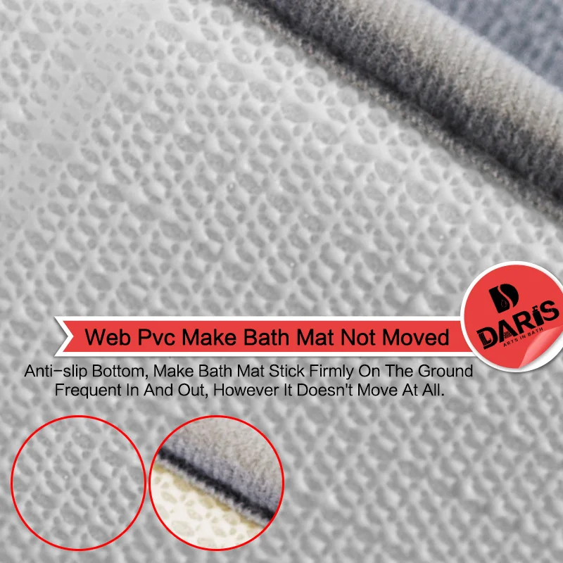 Водопоглощающий коврик для ванной комнаты лохматый с эффектом памяти набор