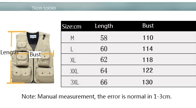 Жилет рыбацкий с несколькими карманами Тактическая Военная жилетка фотографа