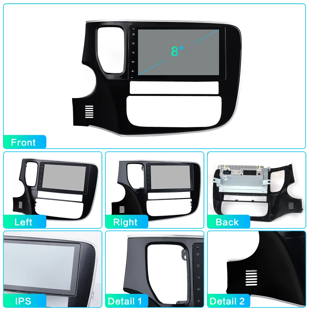 Dasaita " 1 Din Android 9,0 автомобильный Радио плеер для Mitsubishi Outlander навигация gps 12 в 4 Гб ram HDMI