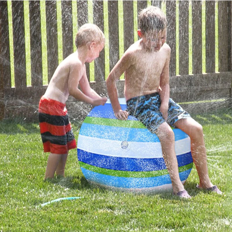 

Inflatable Water Toys Inflatable Beach Ball Sprinkler Swimming Pool Accessorie Multicolor Children Outdoor Water Fun Beach Balls