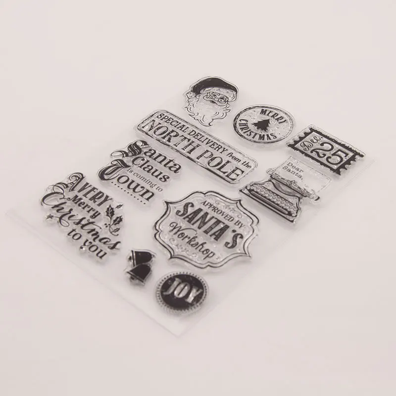 Christmas express Transparent Clear Silicone Stamp/Seal for DIY scrapbooking/photo album Decorative clear stamp | Дом и сад