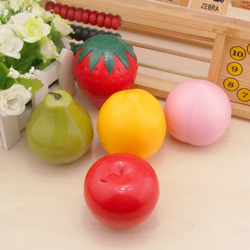 LIUSVENTINA Present for Girl Cute Strawberry Apple Peach Pear Lemon Contact Lens Case Container With Mirror Box lens | Аксессуары для