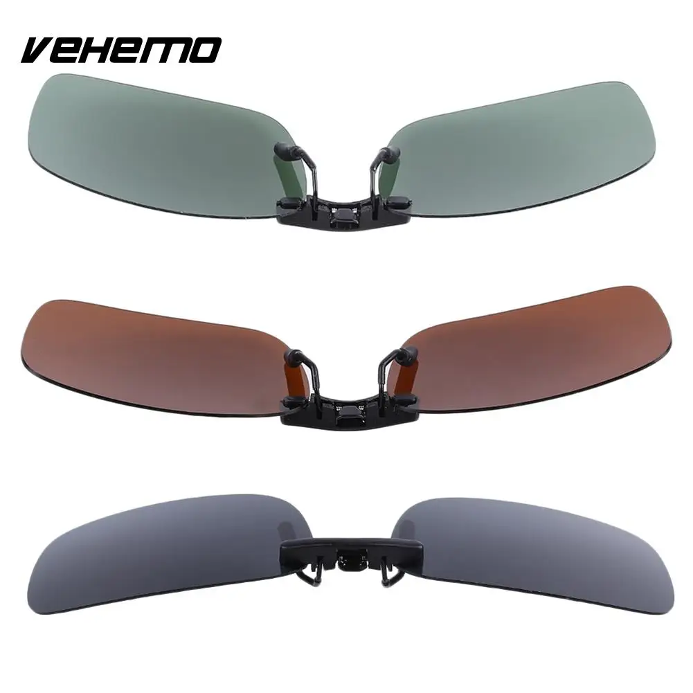 Сменные поляризованные линзы Vehemo зеркальные флип очки для вождения UV400|lenses