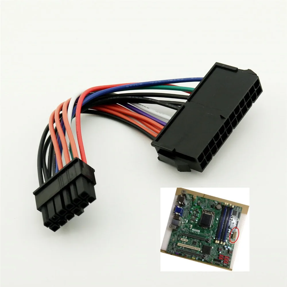 1 шт. ATX 24 контактный к 12 контактному блоку питания кабель для Acer Q87H3 AM