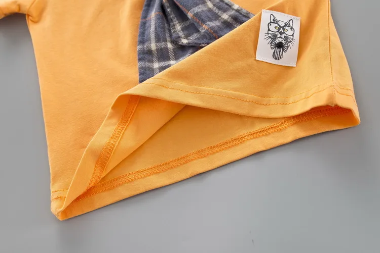 2 шт. детский хлопковый топ и шорты в клетку |