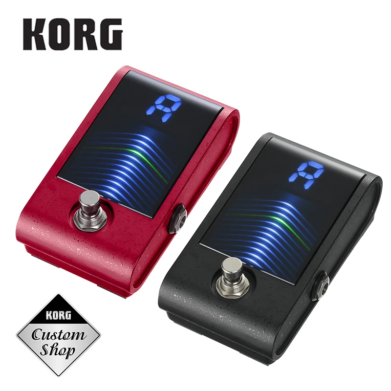 Korg PBCS Pitchblack пользовательский Педальный тюнер с 3D визуальным измерителем Дисплей