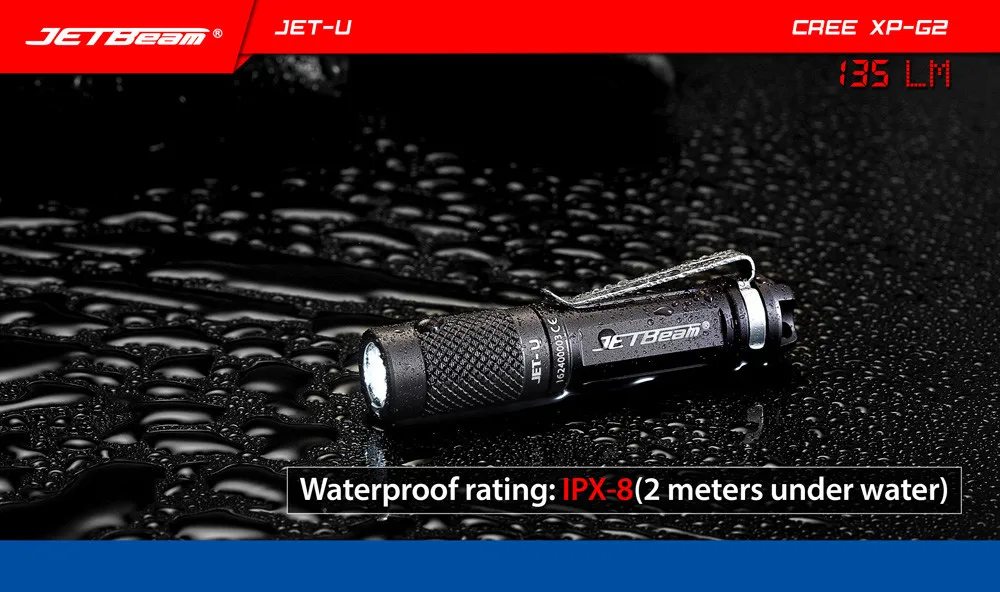 Новинка Высокое качество JETbeam JET U(JET) XP G2 135LM Мини Портативный Водонепроницаемый светодиодный фонарик Прямая поставка