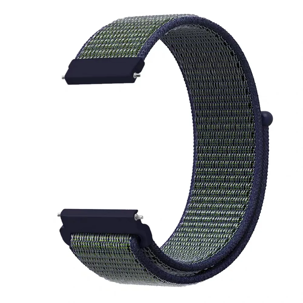 22 мм 20 нейлоновый ремешок для Xiaomi Amazfit Bip Pace на запястье липучке Смарт часы