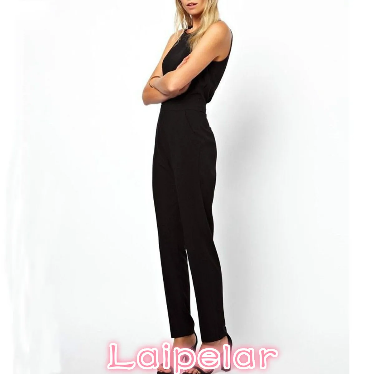 Брендовые Летние Элегантные женские комбинезоны Laipelar повседневный однотонный