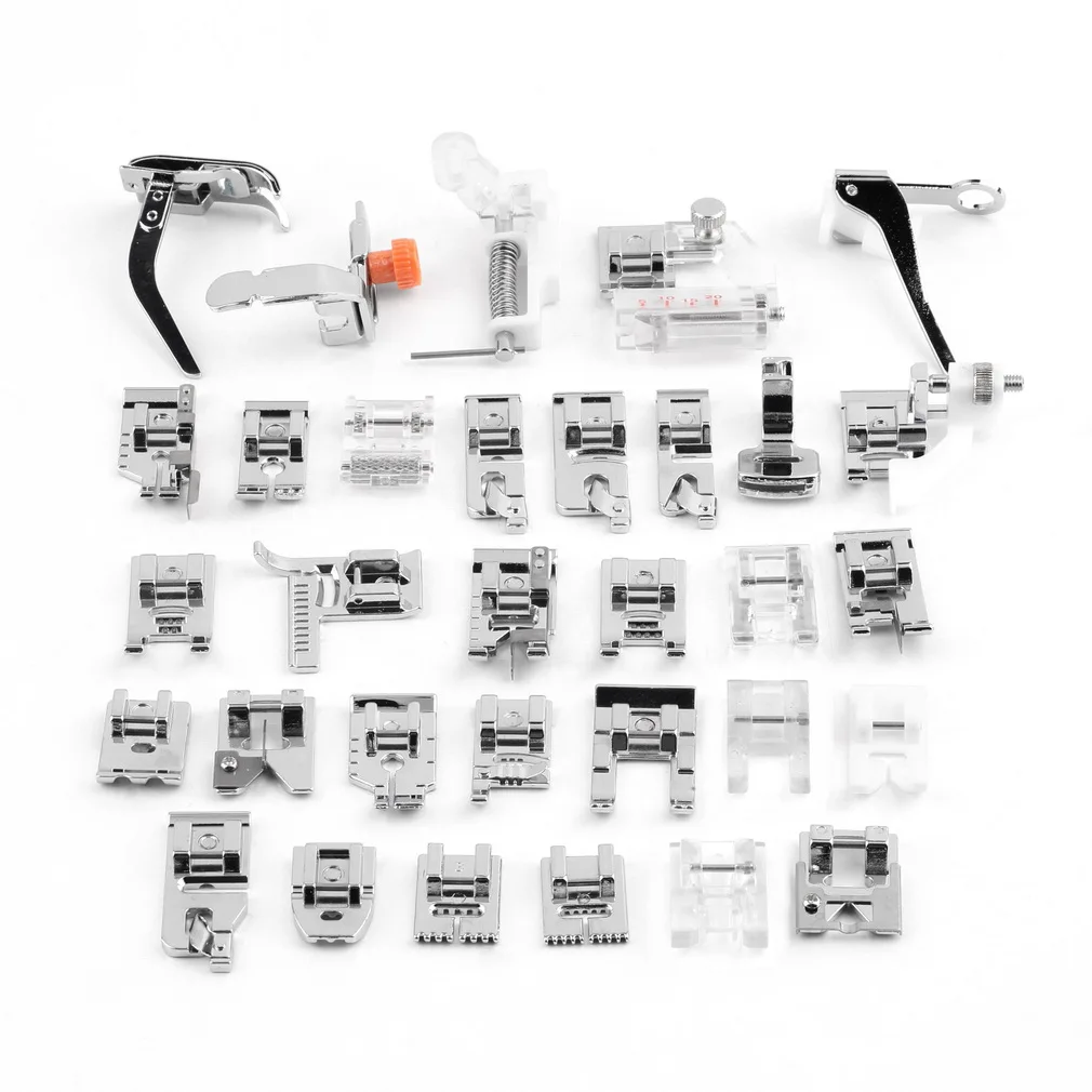 Главная Швейные Запчасти 32 шт. Пресс er ног Шить Аксессуары ноги для Брат Janome