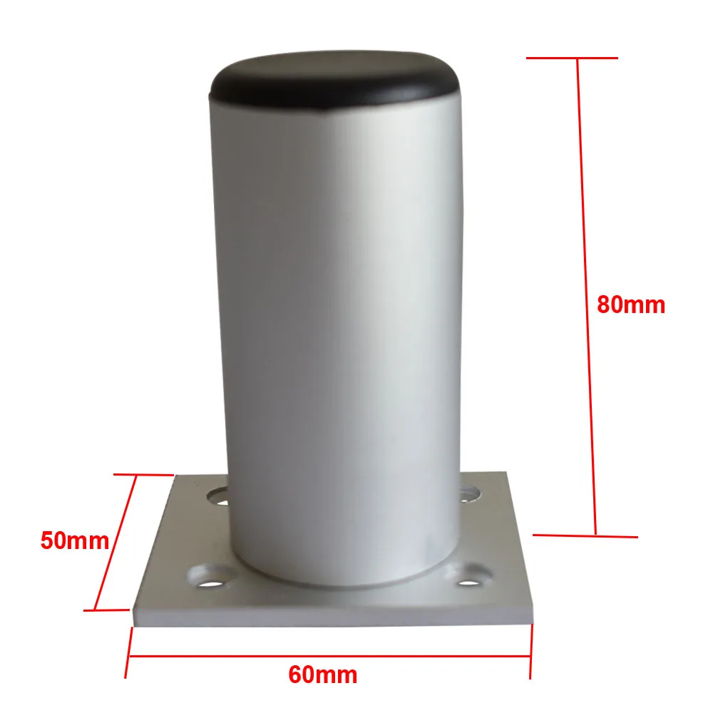 Бесплатная доставка алюминиевый сплав 80 мм Полная Регулируемая по высоте мебель