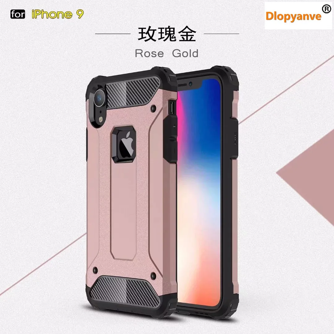 Прочный бронированный чехол для Xiaomi 9 8 SE 6X 5X Max Mix 2 3 Жесткий ПК противоударный чехол для Xiaomi Redmi 3 4 4A 4X 5A 6A Note 4, 5, 6, 7 Pro - Цвет: Rose