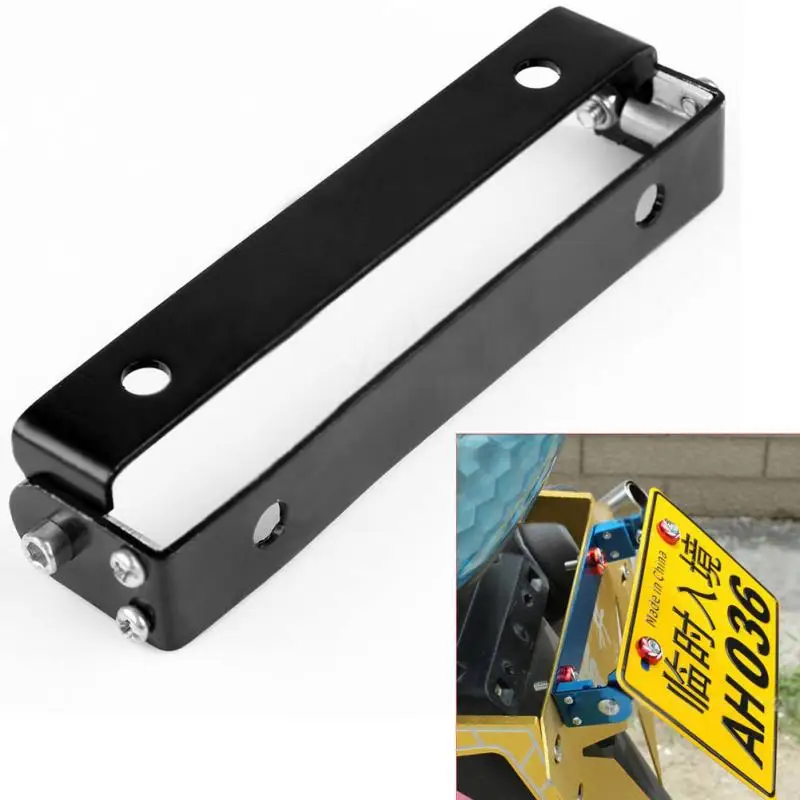 

Motorcycle Automobile Adjustable Angle Metal License Plate Holder Bracket 6 Color Aluminum License Plate Bracket