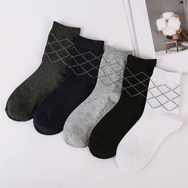 Носки мужские повседневные хлопковые однотонные короткие дышащие для всех