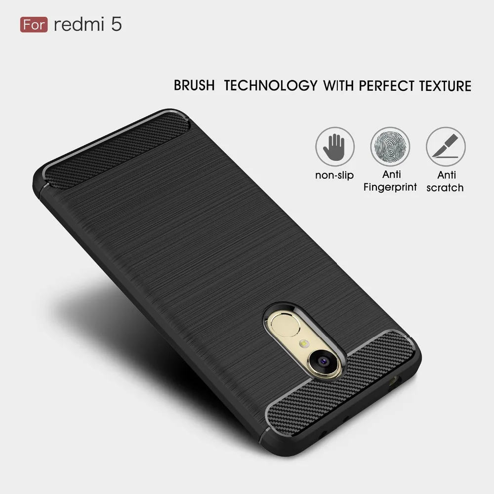 For Redmi Note 5 Pro Note5 Case TPU Carbon Fiber Xiaomi Plus Cover Xiomi mi 6X A2 Coque Fundas |