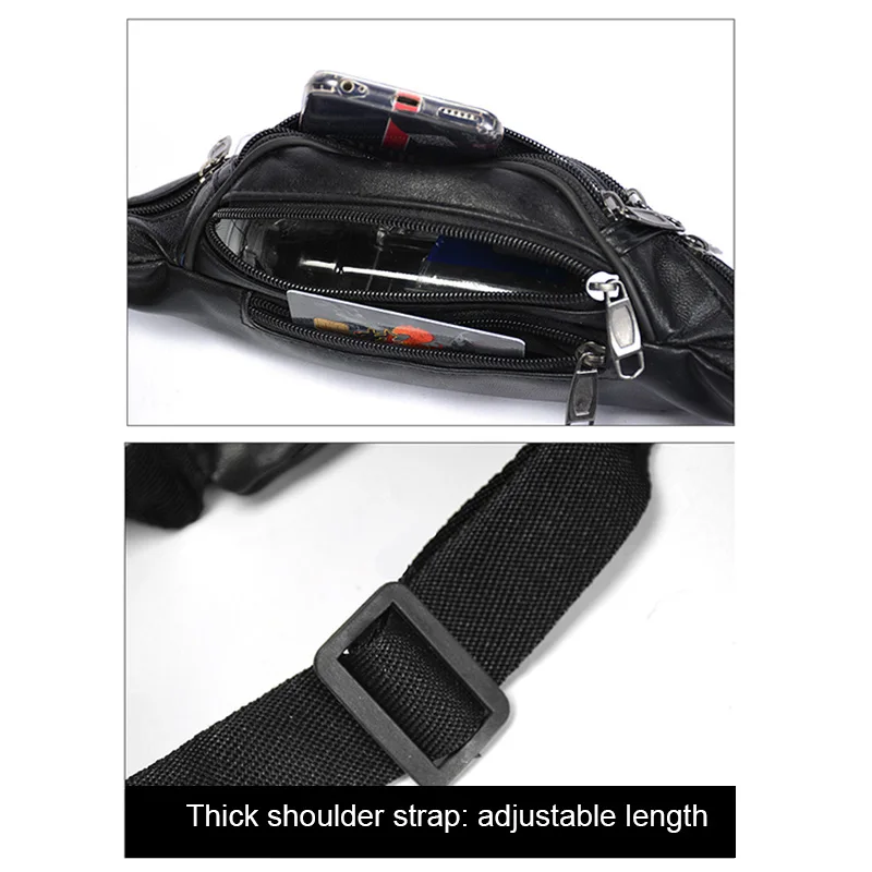 Женская и Мужская поясная сумка водонепроницаемая на молнии для спорта занятий