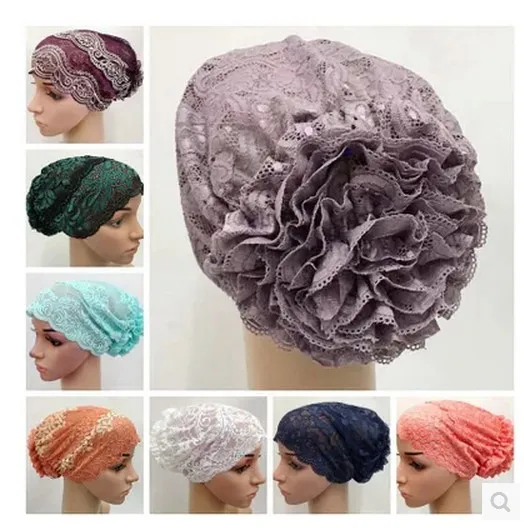 (20 шт./лот) 2019 Новый мусульманский головной убор с цветочным кружевом TT076|hat light|hijab