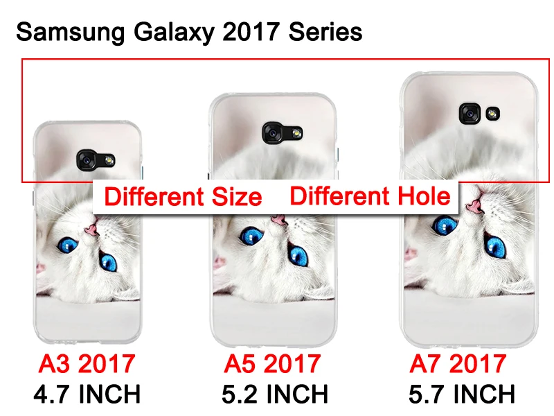 Чехол из ТПУ для Samsung Galaxy A5 2017 Мягкая силиконовая задняя крышка A3 чехлы телефонов