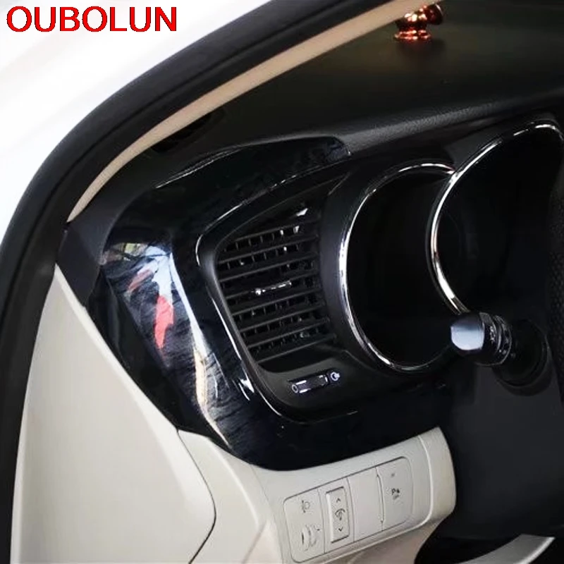 Oubolun для Kia Optima K5 2011 до 2015 черного дерева спереди вентиляционное отверстие рулевое