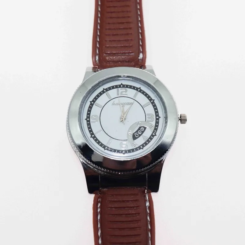 Прикуривателя часы для мужчин модные кварцевые с USB Перезаряжаемые Повседневная