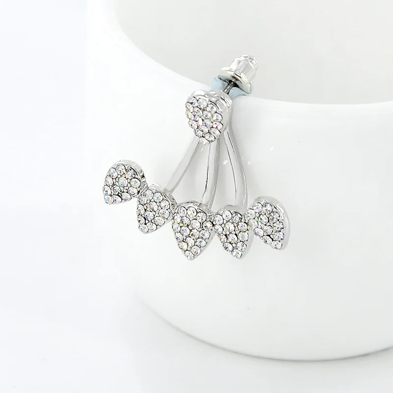 Модные ювелирные изделия серьги гвоздики золотого цвета с вырезами и