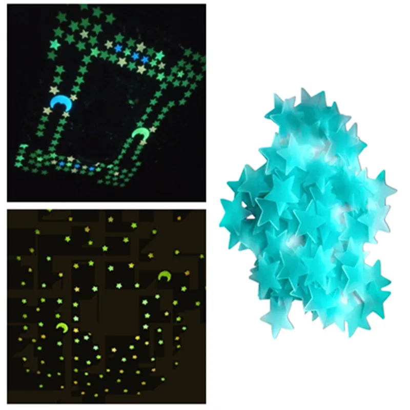 100 шт. светящиеся Блестки для детской комнаты|Флажки вымпелы и конфетти| |