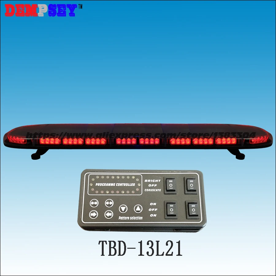 TBD-13L25 High quality LED Super bright lightbar,Blue&Red emergency light,Car Roof Flashing warning light