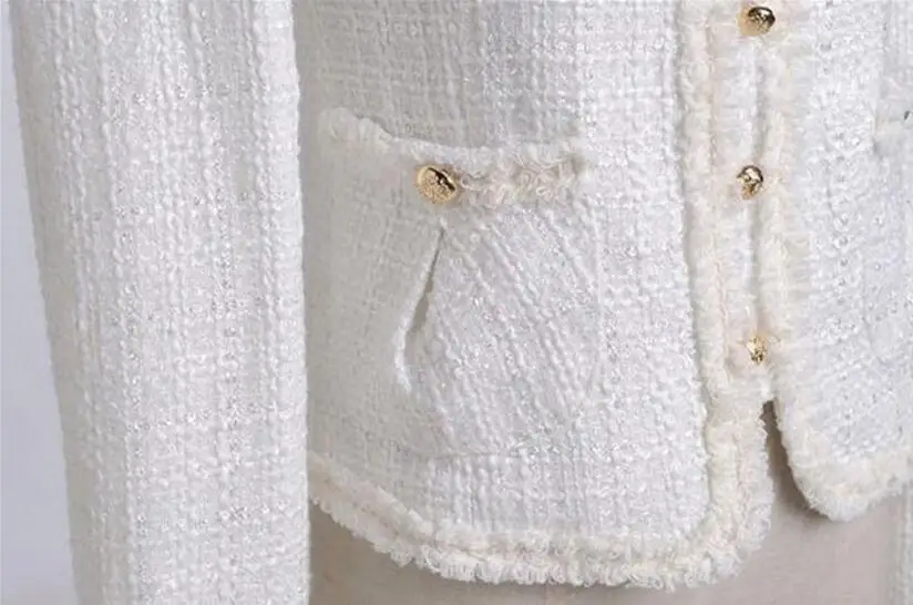 Женская короткая куртка с длинным рукавом Элегантная модная офисная для работы