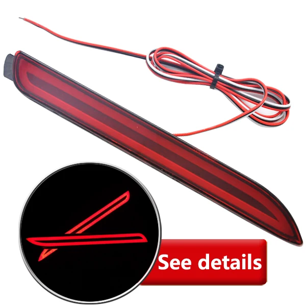 Отражатель направляющий светодиодный задний бампер светильник торможения для