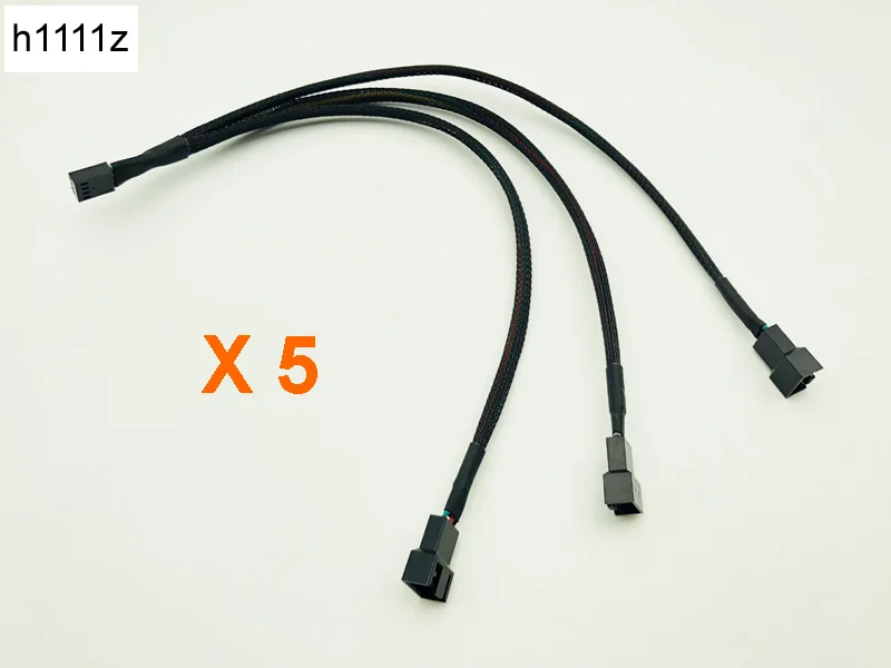 5 шт 4Pin сплиттер кабель от 1 до 3 PWM 4 P гнездо 3/4 Pin вентилятор адаптер для компьютера
