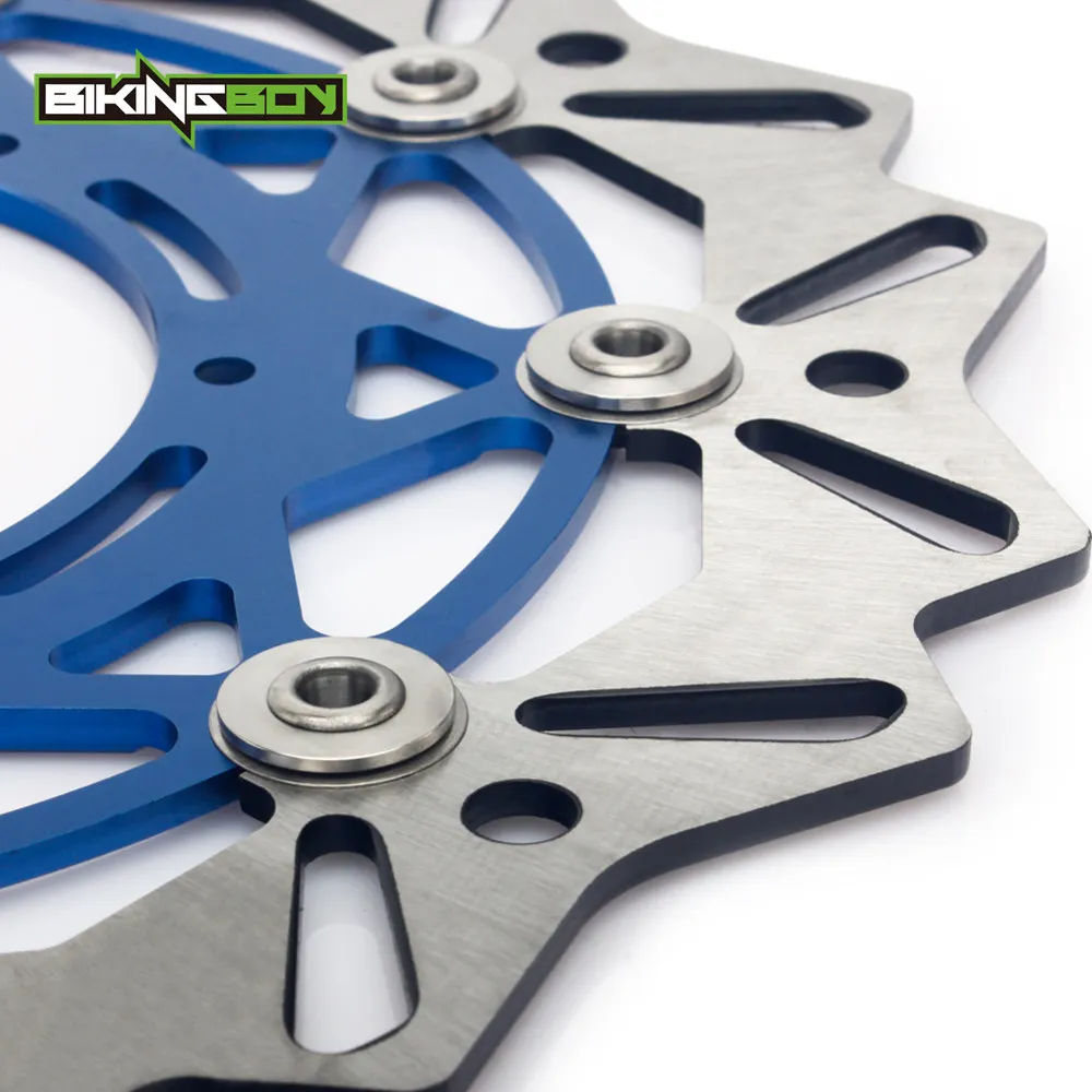 BIKINGBOY YZ WR 125 250 98-07 WR250F WR450F YZ250F YZ450F 07 06 05 WR YZ 400 426 F оверсайз 320 мм спереди диск поворотный кронштейн