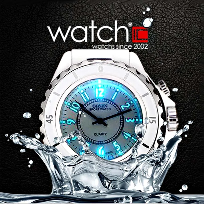Часы Hodinky OHSEN женские спортивные Роскошные водонепроницаемые