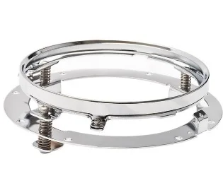1pcs bracket chrome Автомобильный светильник 7 дюймов головной светильник w/дневные ходовые огни для Jeep JK Lada 4x4 для suzuki samurai мотоцикл " Halo DRL светодиодный налобный фонарь - Цвет: 1pcs bracket chrome