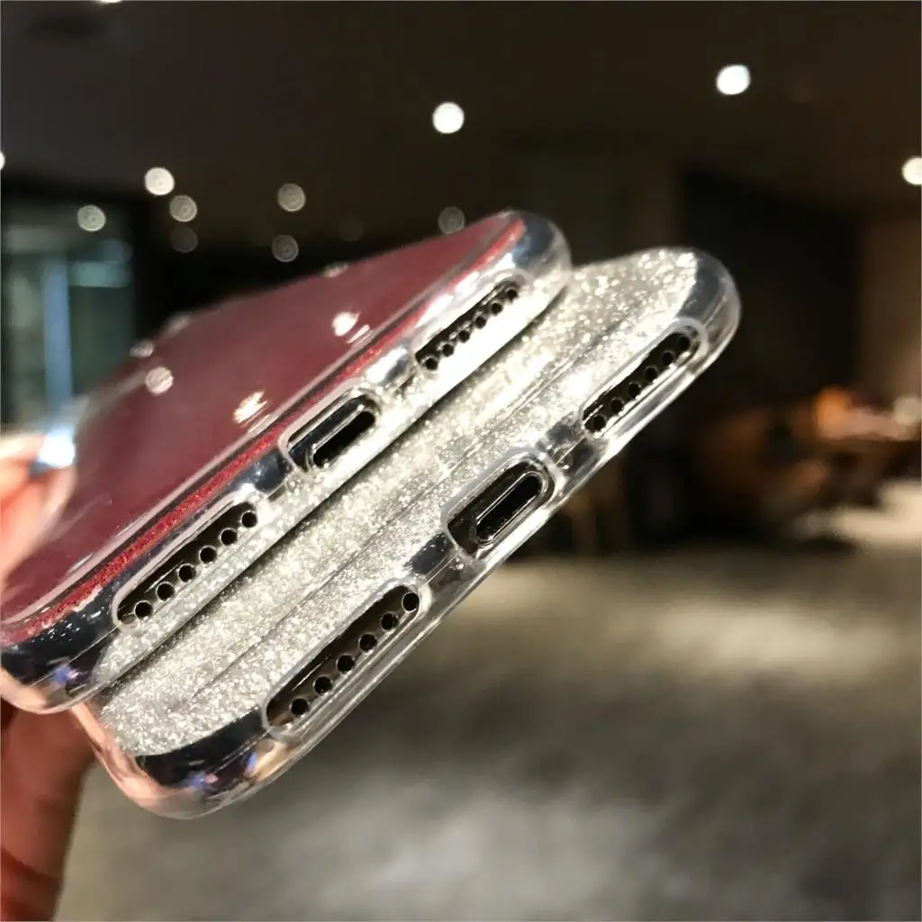 Для iphone XS максимальный чехол ультра тонкий блеск силиконовый ТПУ Мягкая задняя