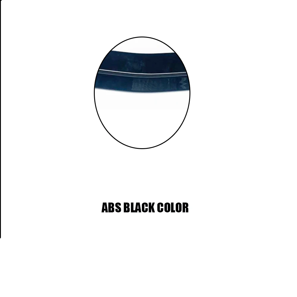 abs black ABS Черная передняя бампер подбородок губ протектор для Benz W205 4DR C205 2DR S205 5DR C180 C200 C300 C43 с Amg посылка - Цвет: abs black
